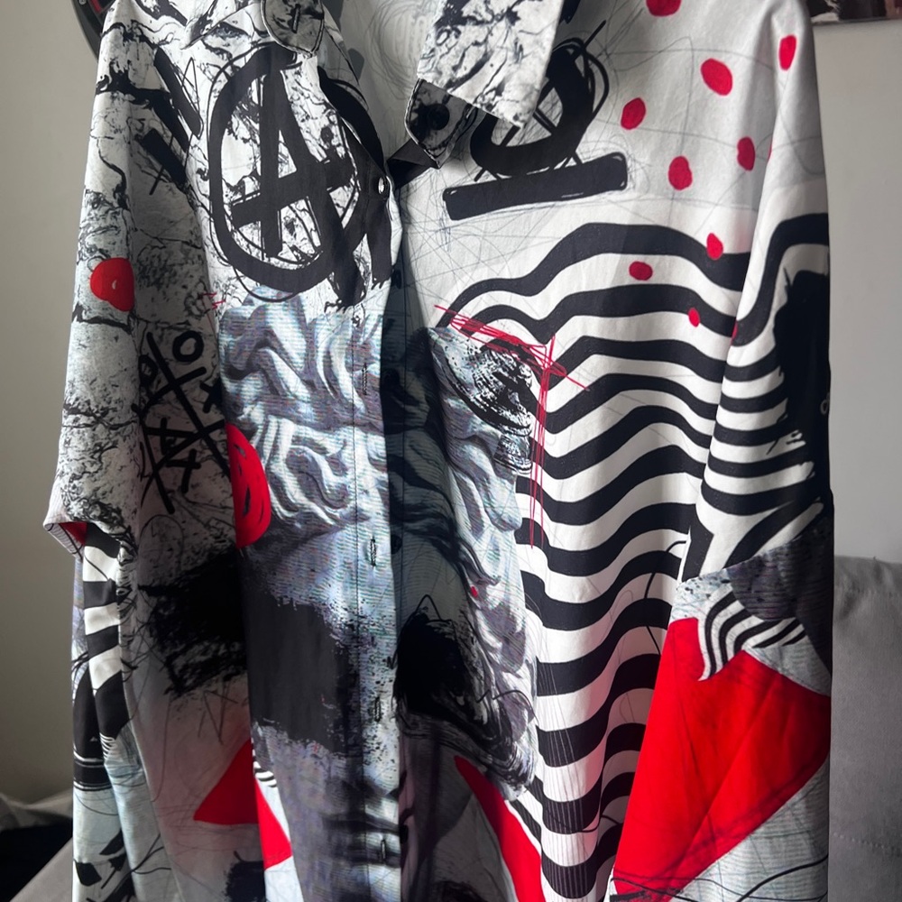 Graphic Print Men's Shirt